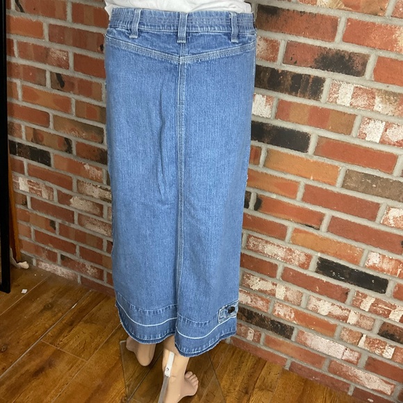 Denim Midi Skirt - Picture 3 of 7